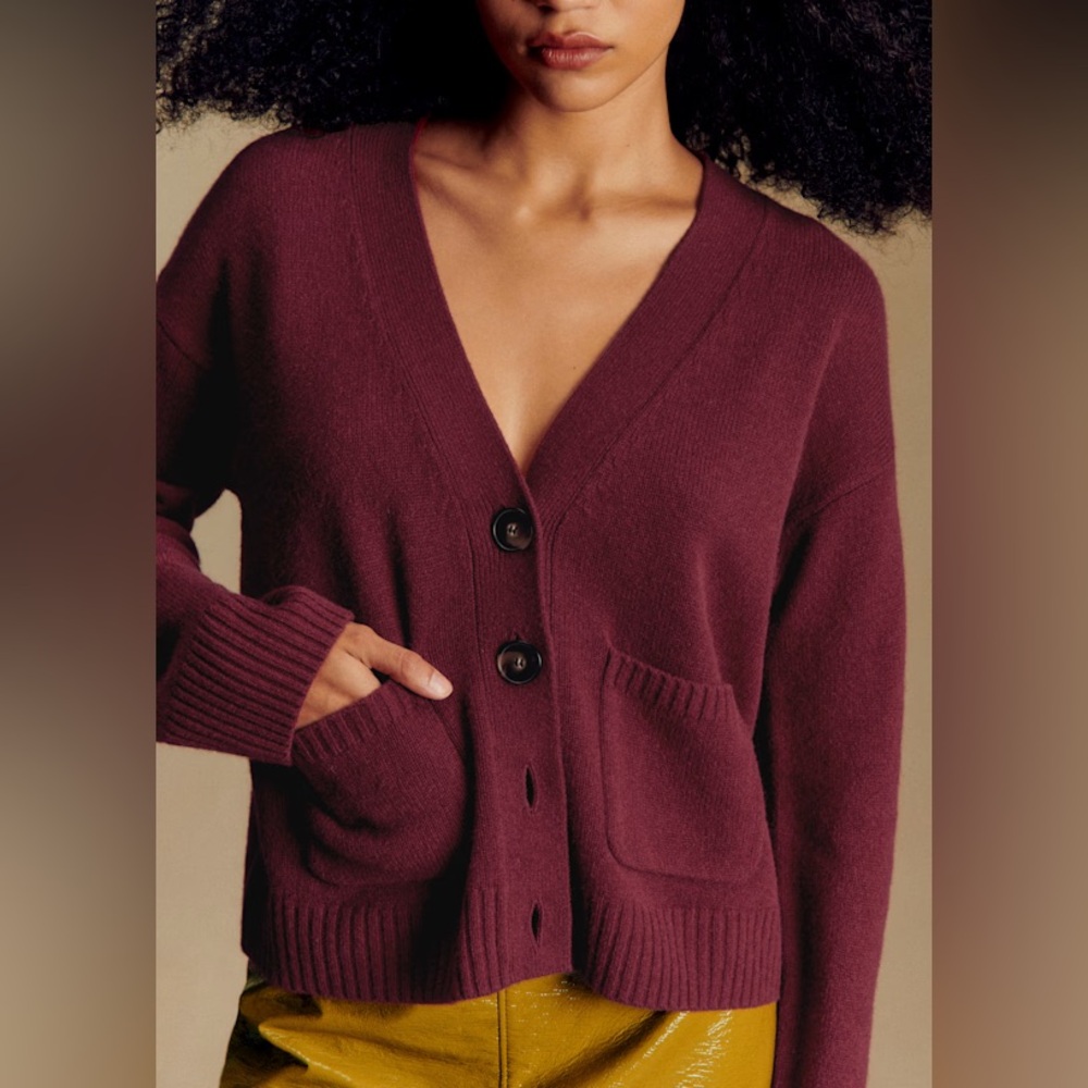 NWOT Sezane JADY Yak Wool Cardigan, Size S